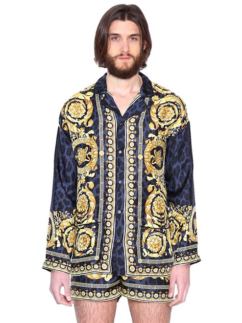 versace pajama set|versace pajamas men's.